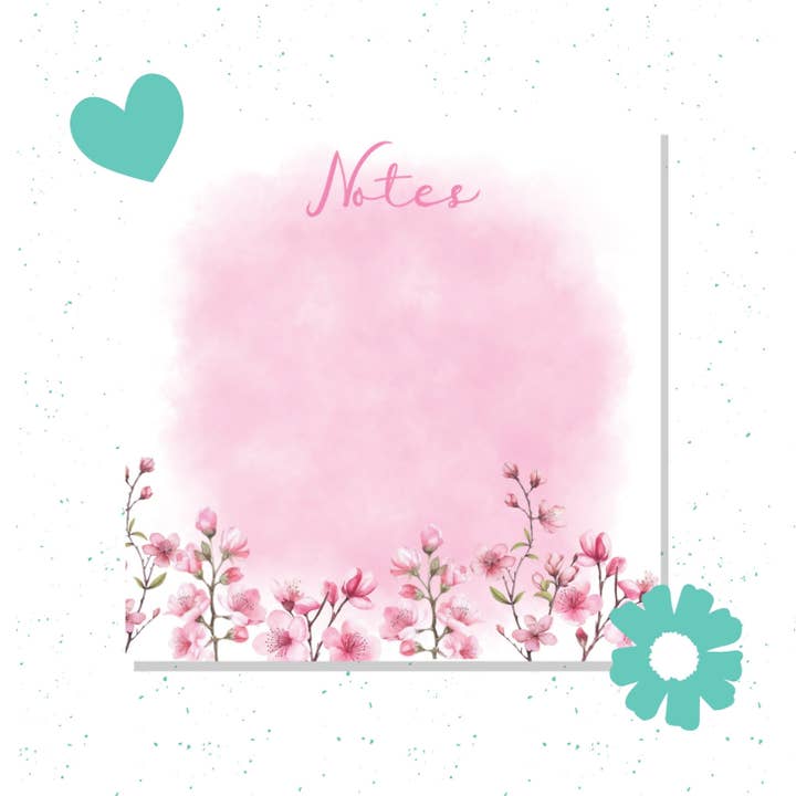 Cherry Blossom Pocket Notepad – Aesthetic Stationery for Journaling, Planning & To-Do Lists for wholesale by Art Bujo Boutique