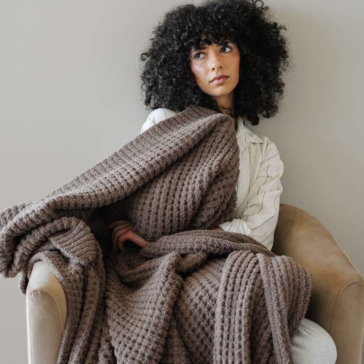 Saranoni - Wholesale Throw Blanket - WAFFLE KNIT THROW BLANKETS22
