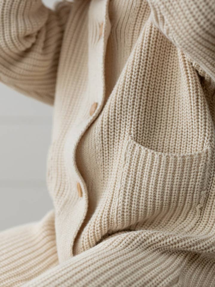 Yooushi - Wholesale Jumpsuit - Baby - Sand Shell Hooded Knit Playsuit1