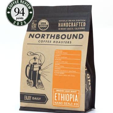 Orgânico Etiópia Nano Genji #9 - 94 pontos! -Torra Clara por atacado de Northbound Coffee Roasters