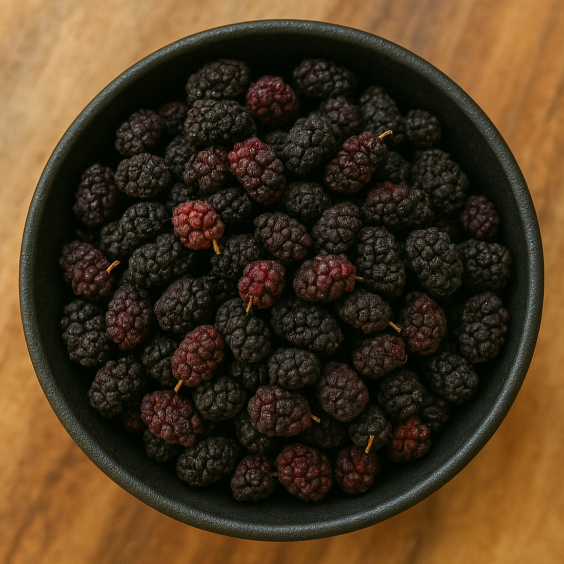 LA Herb - Vente Fruits secs/déshydratés - Mûres Noires Entières (Morus Nigra)0