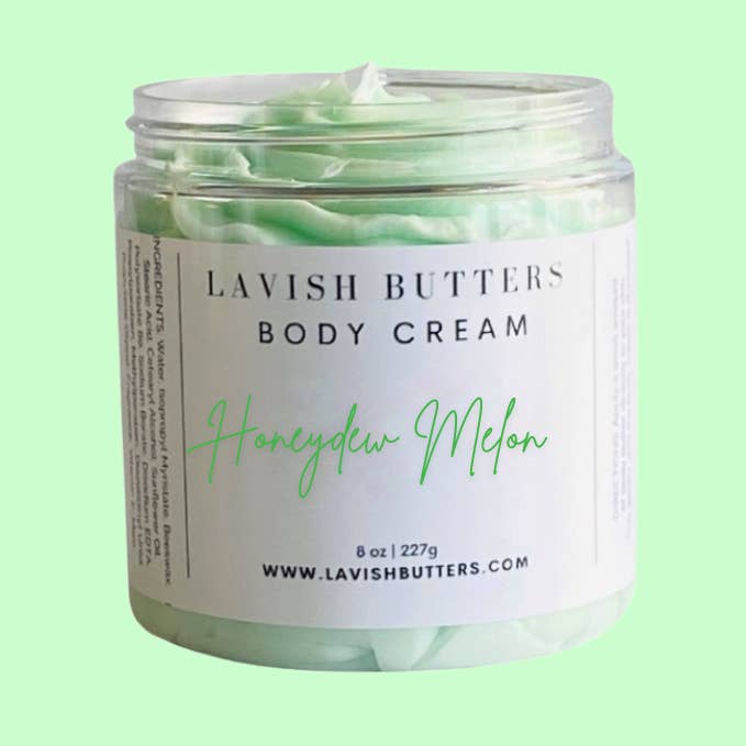 Honeydew Melon Body Cream for wholesale by Lavish Butters