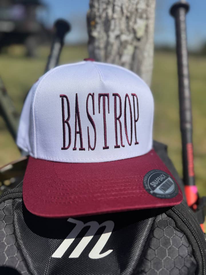 Tall Bastrop Trucker Hat for wholesale by Embroidery On Main