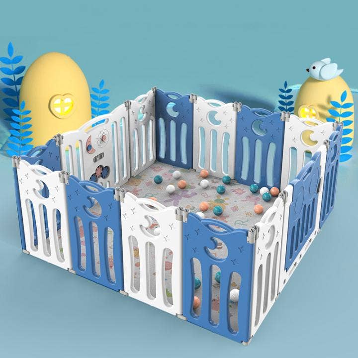 KIDS VIP – wholesale Classic toy – Kids – Indoor/Outdoor Foldable Playpen ? 20-Panel Safety Play Yard8