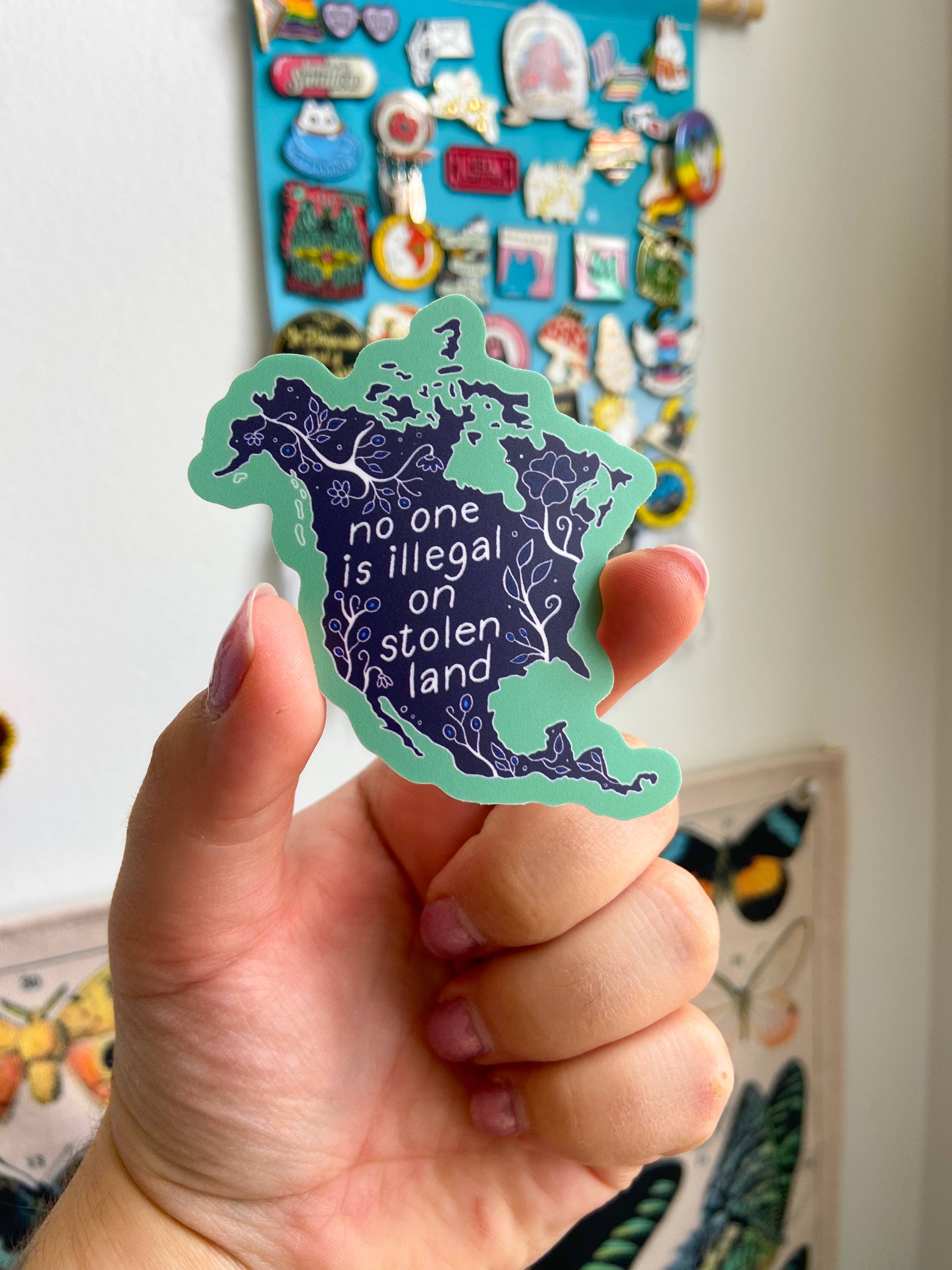 Wild Rabbit Beads - Wholesale Sticker - Vinyl Sticker (No one is Illegal on Stolen Land)2