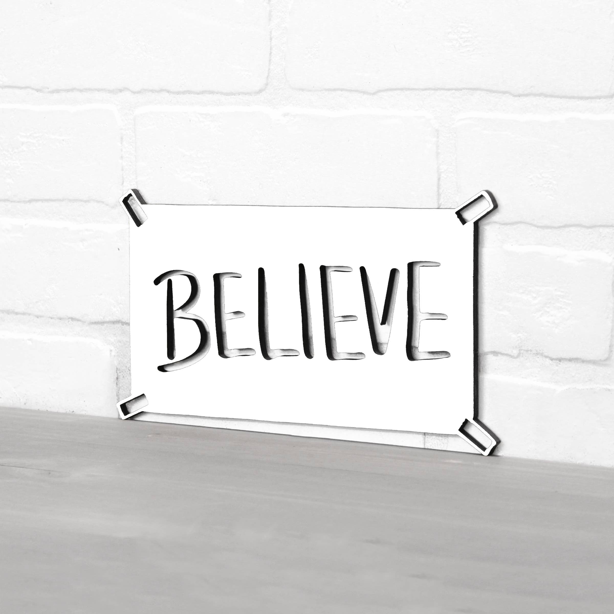 Spunky Fluff - Wholesale Wall Sign - Believe Ted Lasso Quote Locker Room Sign13