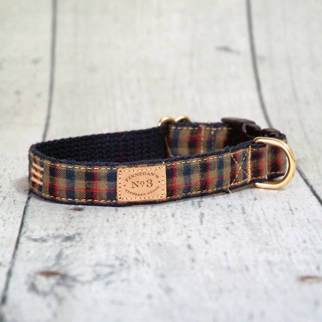 Finnegan’s Standard Goods – Großhandel Haustierhalsband – Hund – 1 „DUNCAN PLAID KRAGEN0