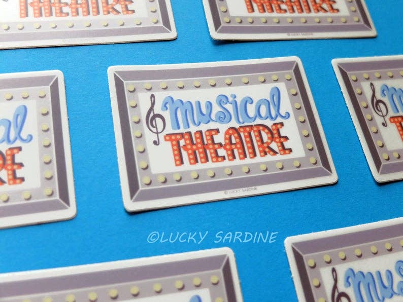 Lucky Sardine - Wholesale Sticker - Musical Theatre, Acting & Singing Vinyl Sticker1