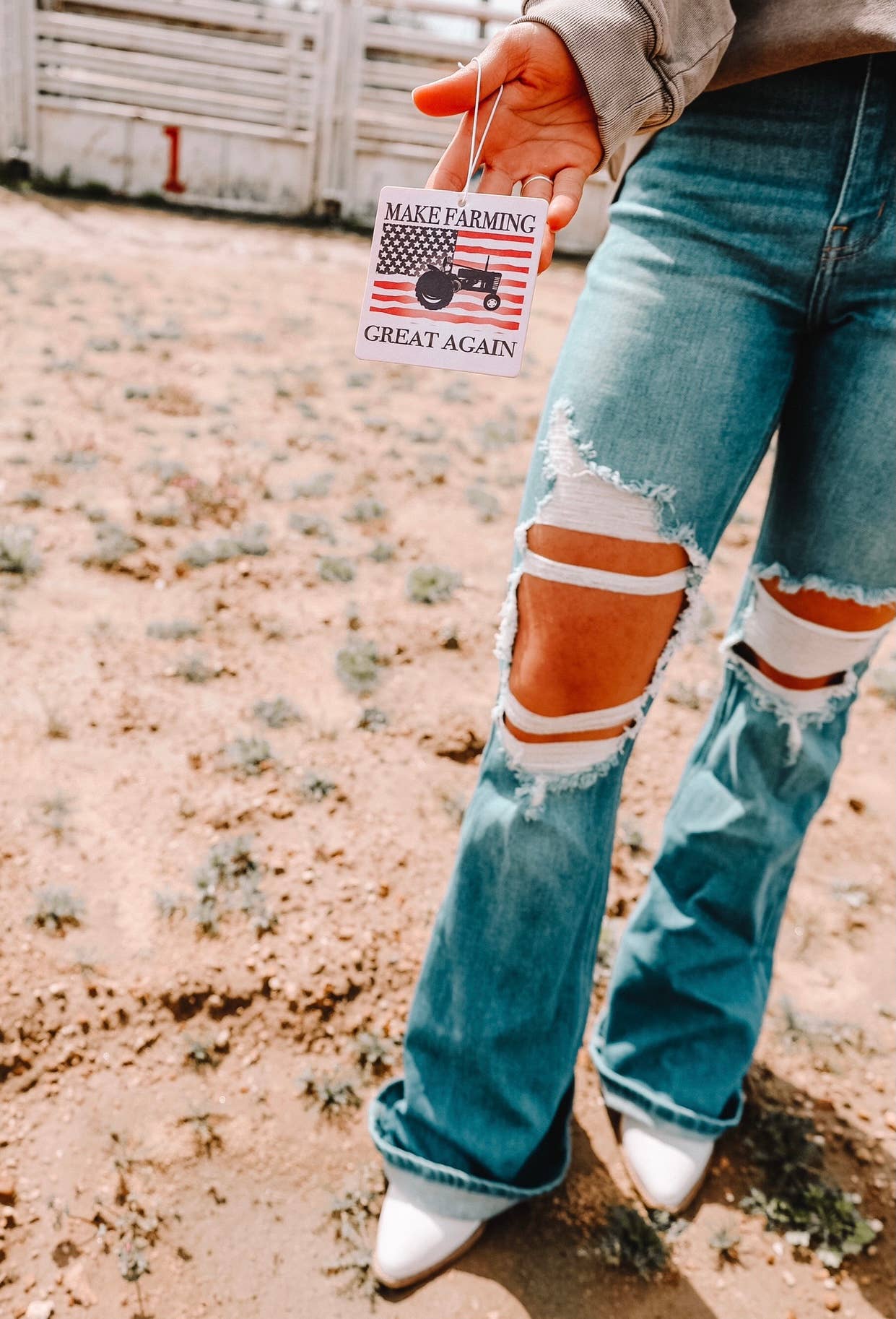 The Front Porch Label - Wholesale Car Freshener - Women's - Make Farming Great Again Air Freshener