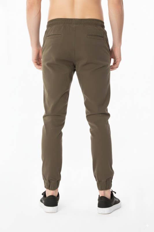 OLIVA PANTALONI JOGGER IN TWILL DA UOMO in vendita all'ingrosso su Faire2