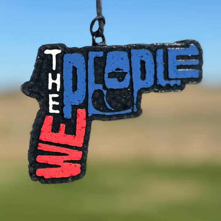 We the People Gun Car Freshie/Car Scent/Air Freshener for wholesale by Scent Story Freshies