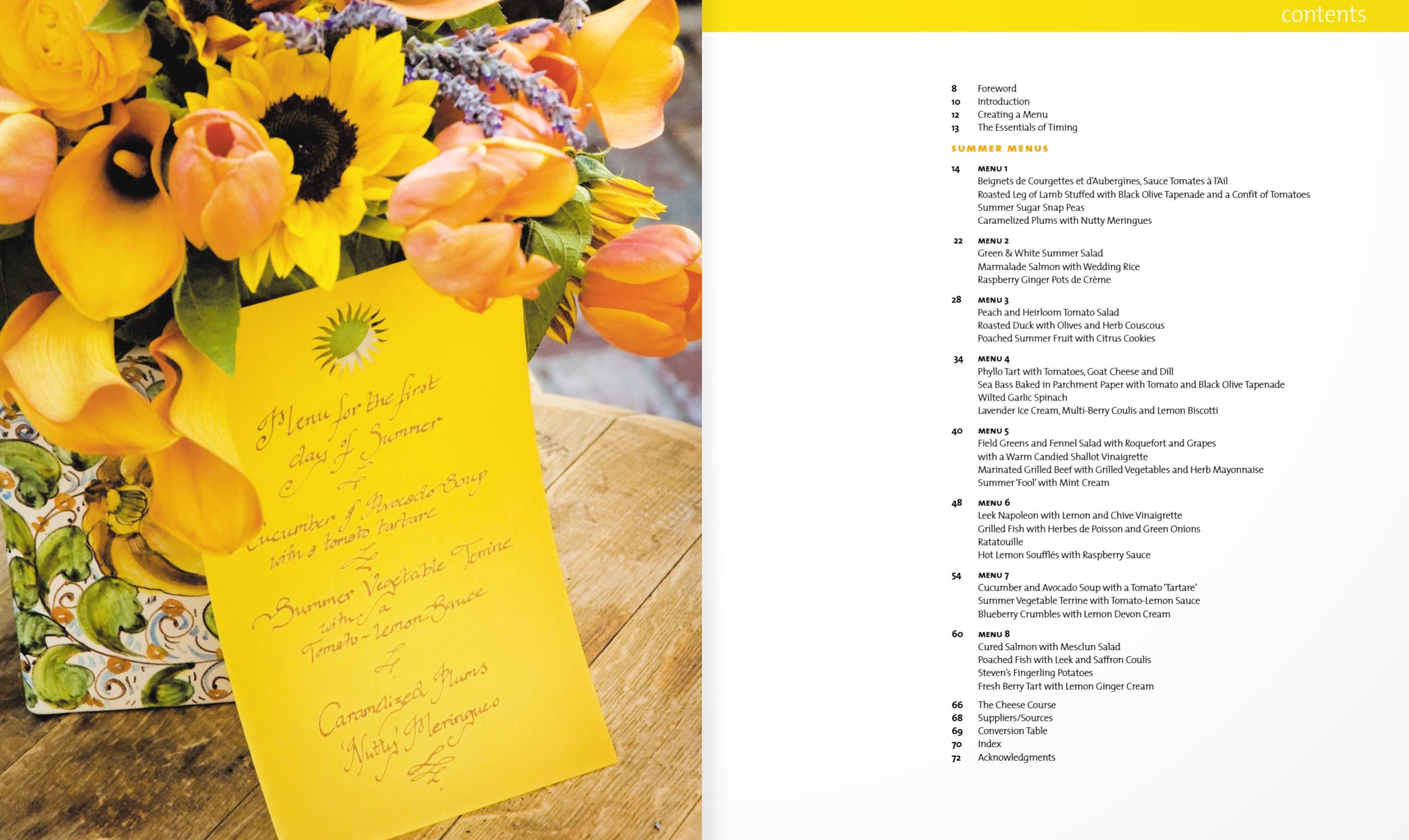 Pascale's Kitchen - Vente Cuisine et gastronomie - Un menu pour toutes les saisons—Été1