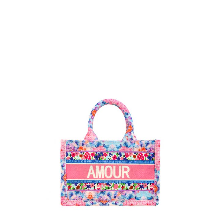 anbfashion - Wholesale Tote Bag - Women's - AMOUR FLOWER OBLIQUE BOOK SMALL TOTE BAG 22421