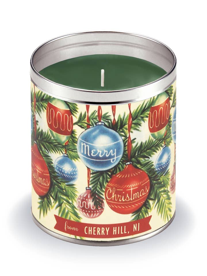 Christmas Baubles Candle for wholesale by Aunt Sadie's Candles