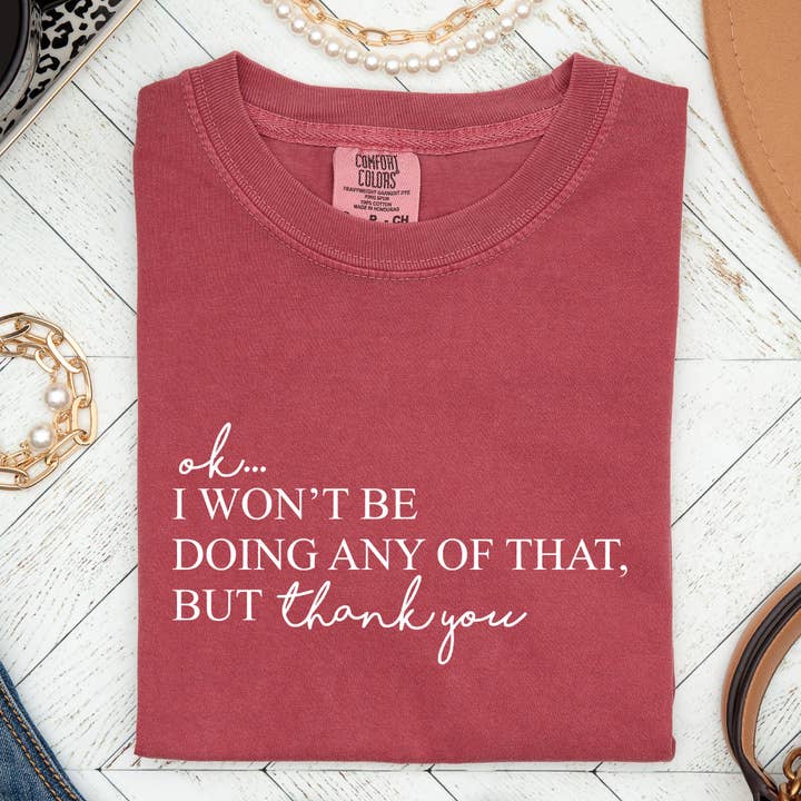 Refinery Number One LLC - Wholesale Screen Printed T-Shirt - Women's - Comfort Colors Tshirt Inspired by TV Show9