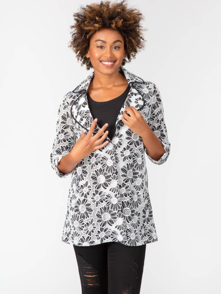 Floral Lace Jacket for wholesale by ZYM