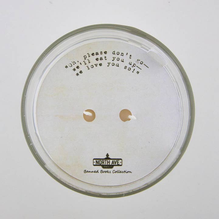 North Ave Candles - Wholesale Jar/Filled Candle - Banned Book Candle / Where the Wild Things Are / Book Gift2