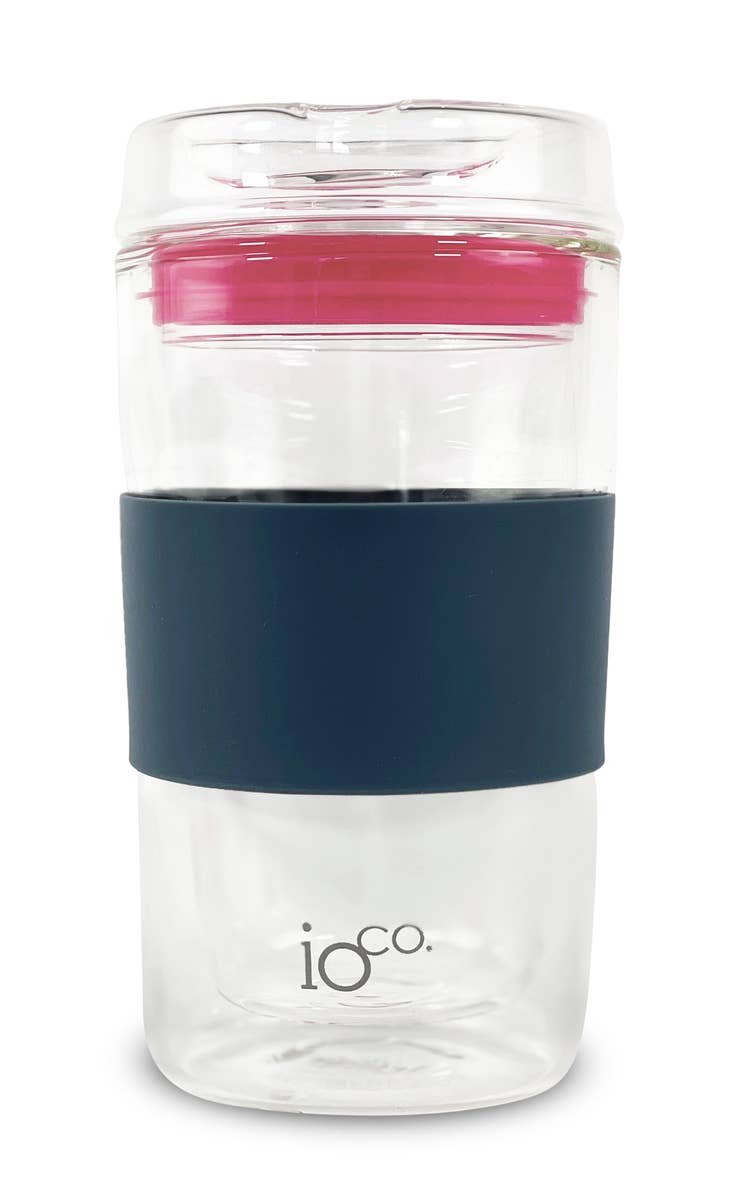 IOco Gift Designers - Wholesale Insulated mug/tumbler - IOco 12oz Reusable Glass Coffee Travel Cup6