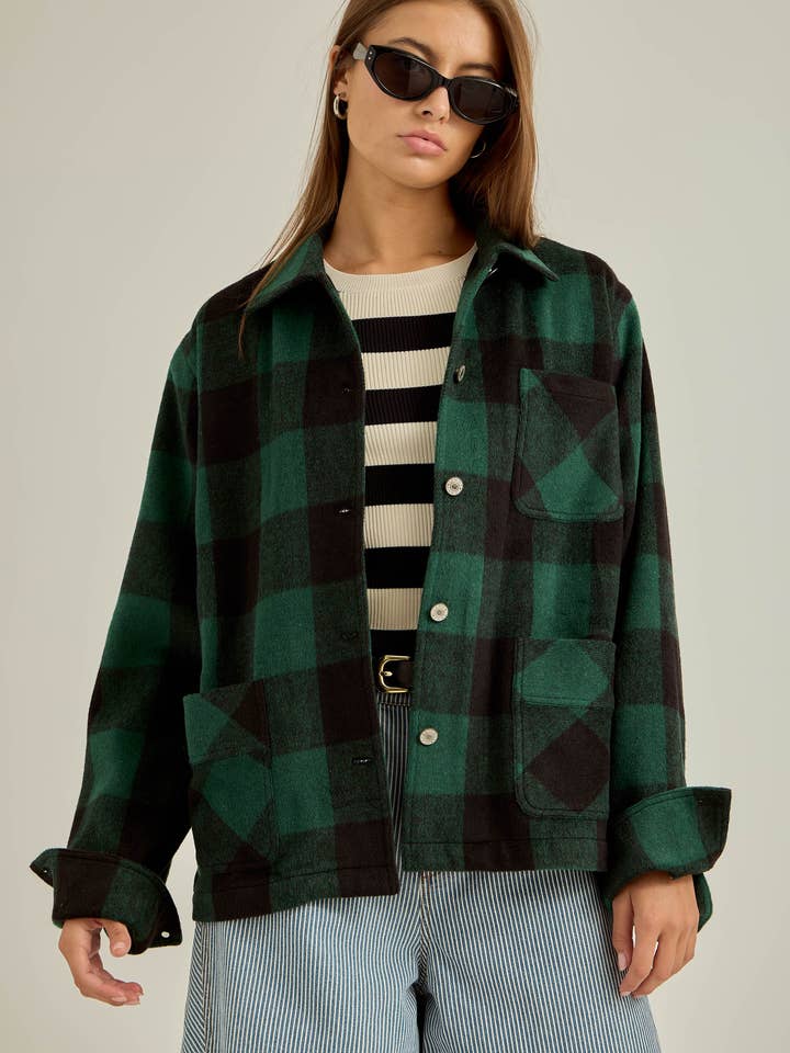 Winter flannel workwear jacket_C1 for wholesale by Promise LA