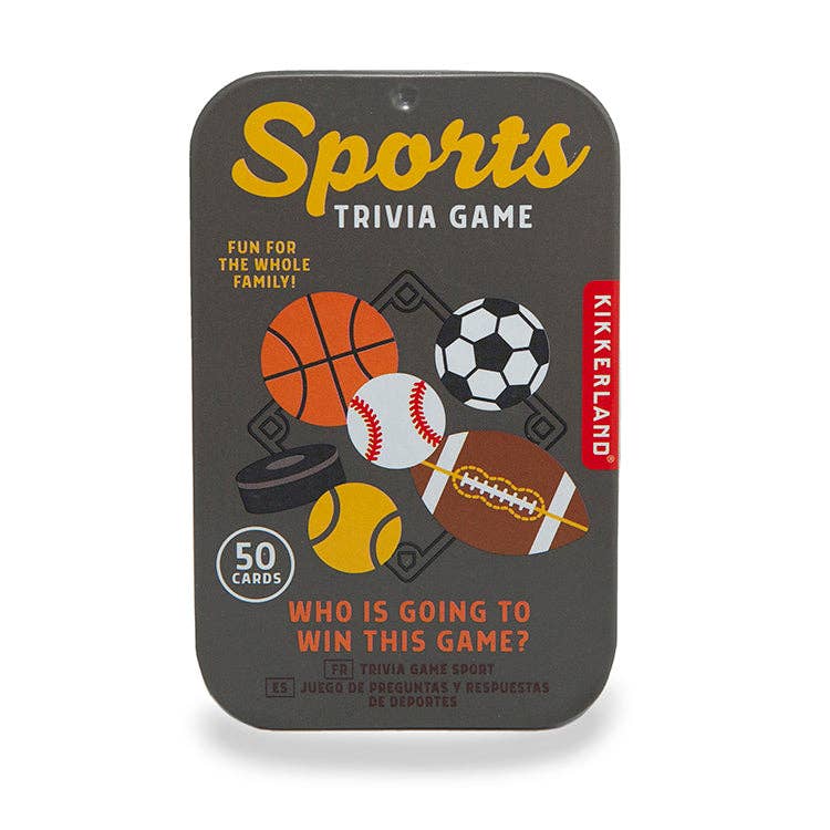 Kikkerland Design Inc - Wholesale Card Game - Sports Trivia Game0