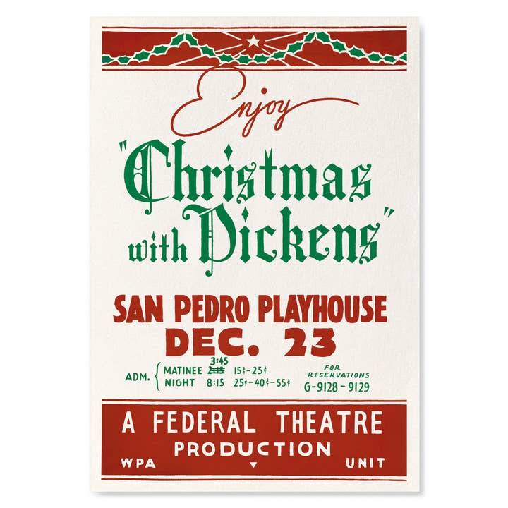ENJOY CHRISTMAS WITH DICKENS AT SAN PEDRO PLAYHOUSE (1930s) for wholesale by Ezen Trade