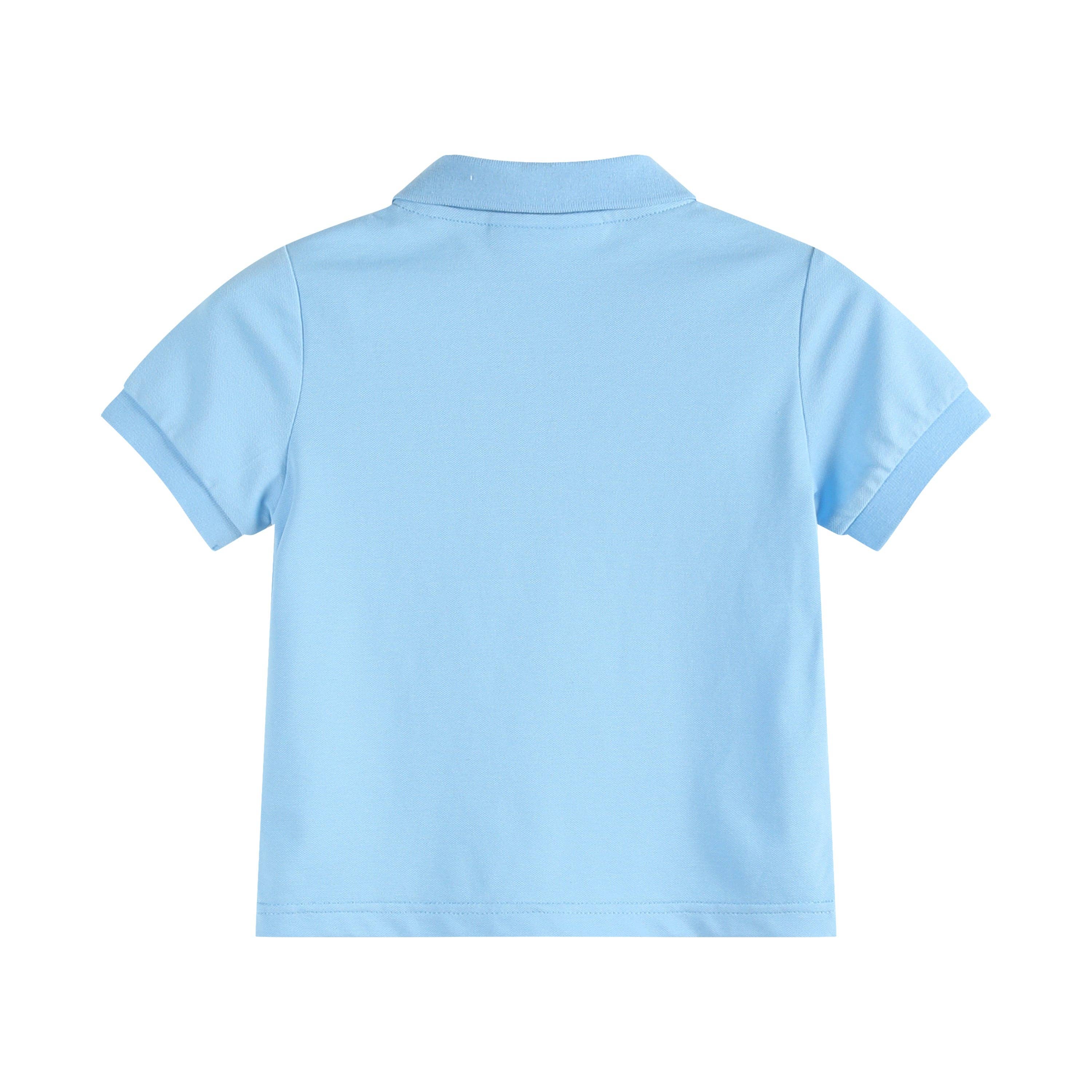 Lil Cactus - Vente T-shirt – enfant - Polo de golf bleu avec chiot brodé1
