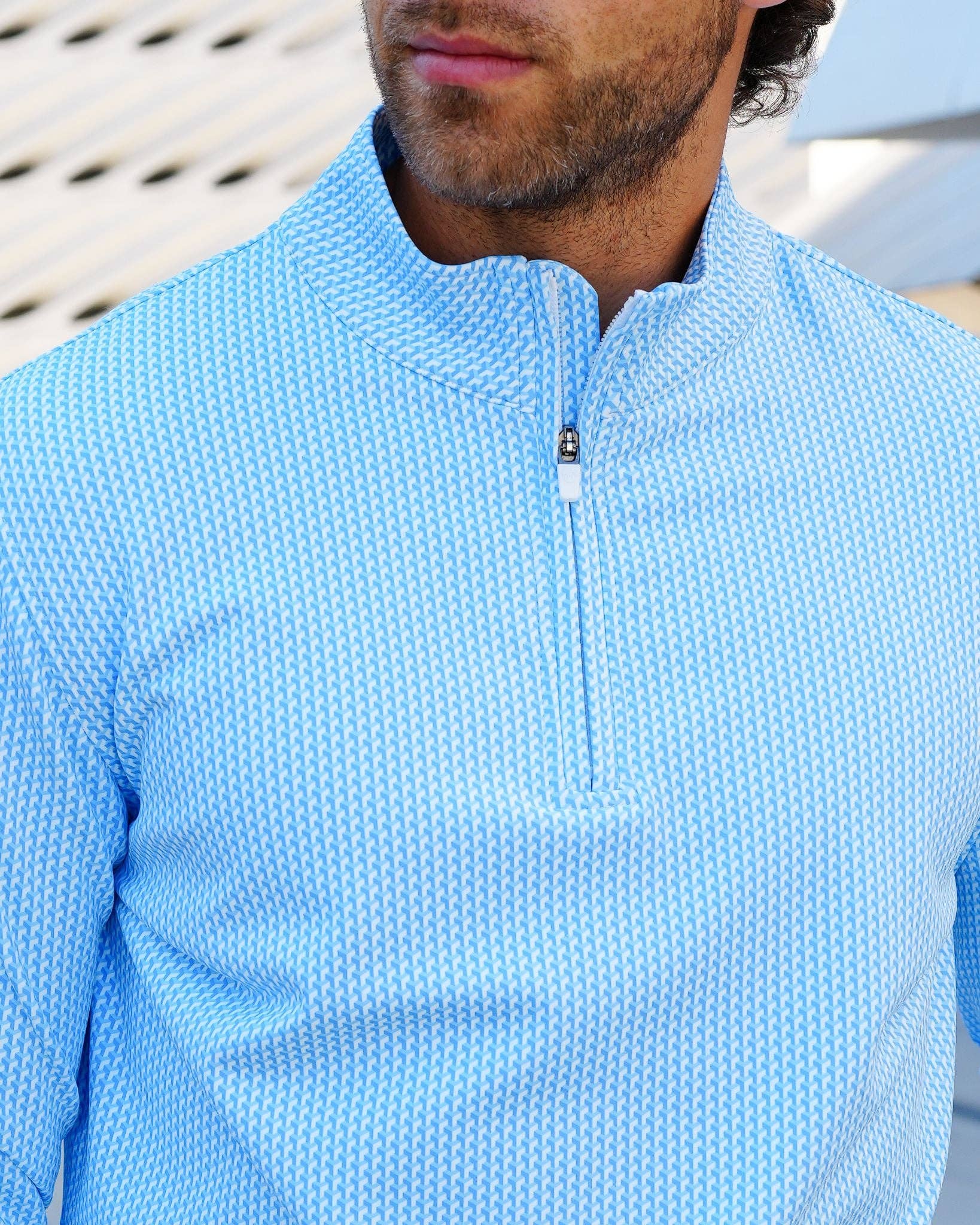 USA Palm - Wholesale Sweatshirt - Unisex - Cloud 1/4 Zip53