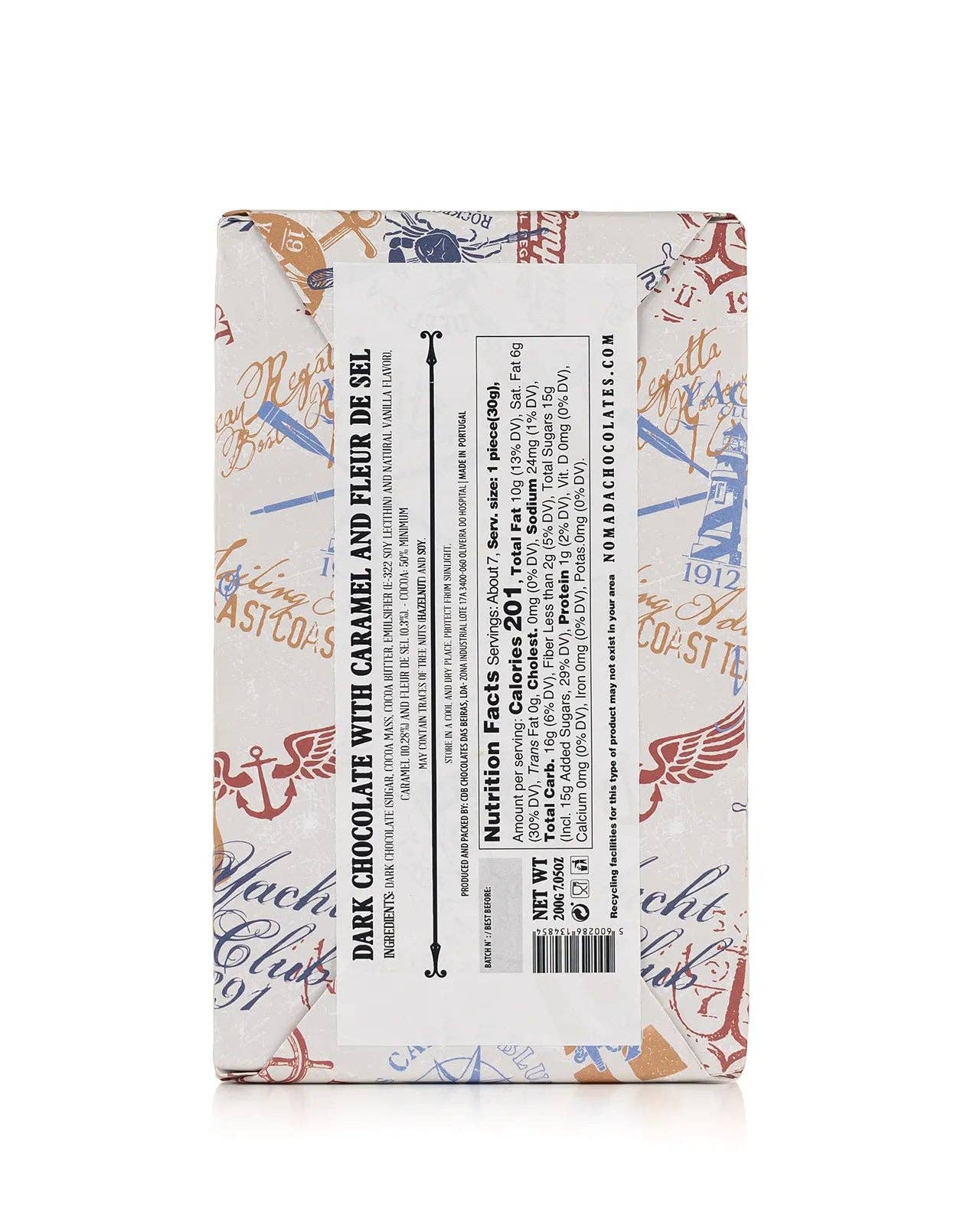 Nómada Chocolates - Wholesale Chocolate Bar - 50% Dark Chocolate w/ Salted Caramel and Fleur de Sel 200g1