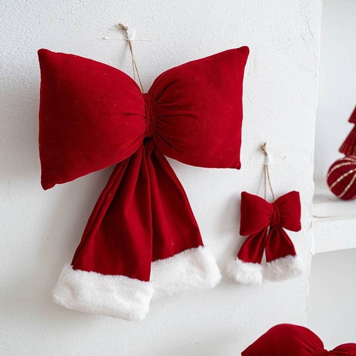 FurDecoration - Wholesale Christmas Decoration - Christmas Plush Bow Decoration4