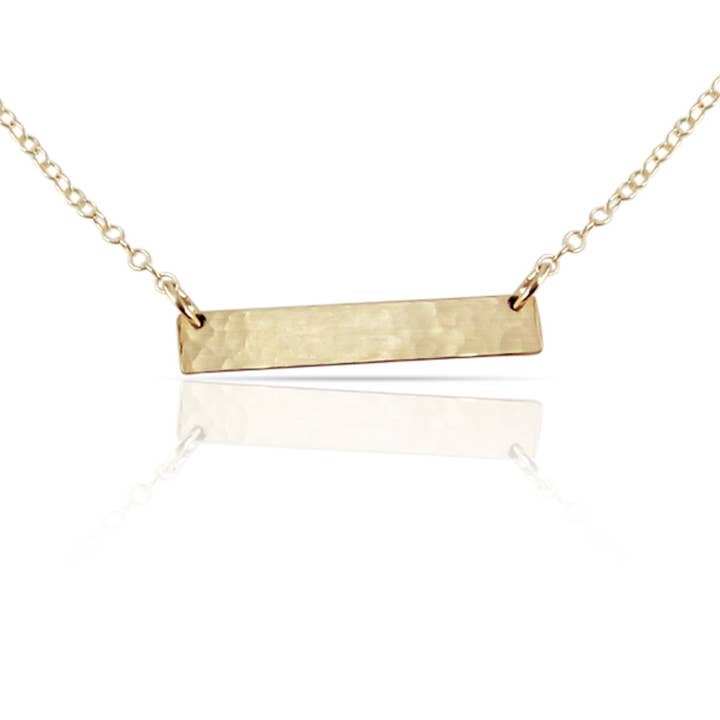 Gouden blanco bar ketting voor wholesale door Hot Spice Jewelry