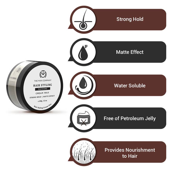The Man Company - Wholesale Hair Styling Gel/Mousse - Machismo Cream Wax
