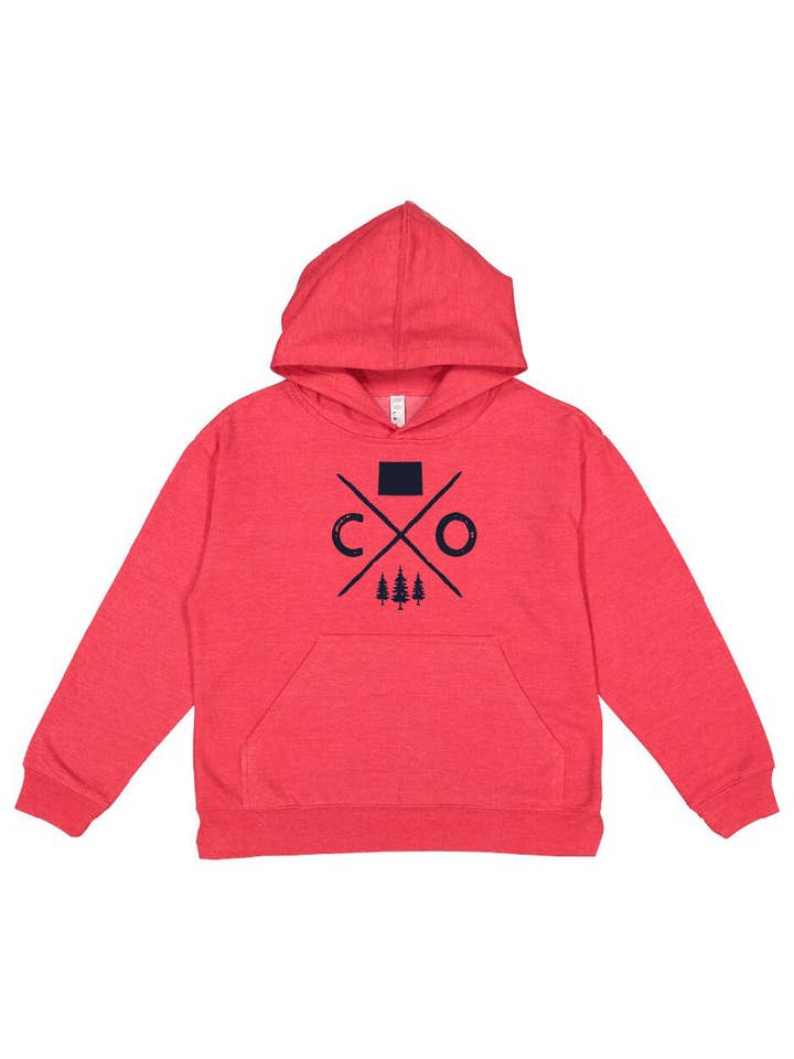 Sweat à capuche avec logo Colorado pour enfants pour la vente par Homeplace Apparel