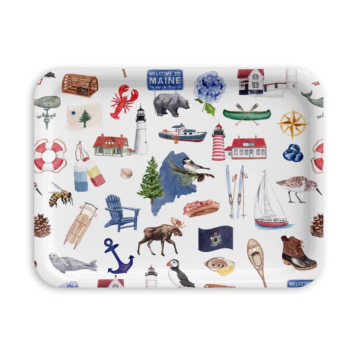 Maine para Sempre! Tabuleiro de Servir: Três Tamanhos por atacado de The Muddy Dog