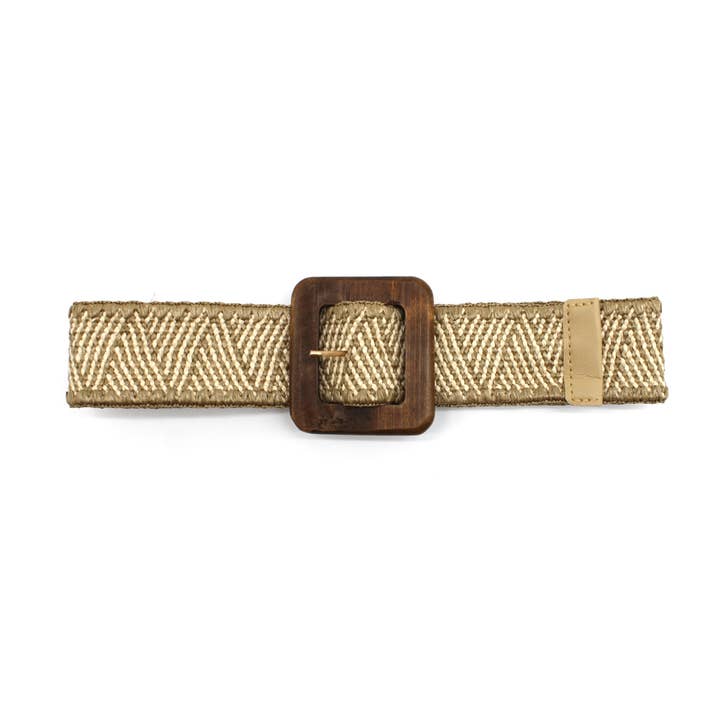 Vimoda - Wholesale Belt - Women's - Elastic Belt with Rectangular Buckle3