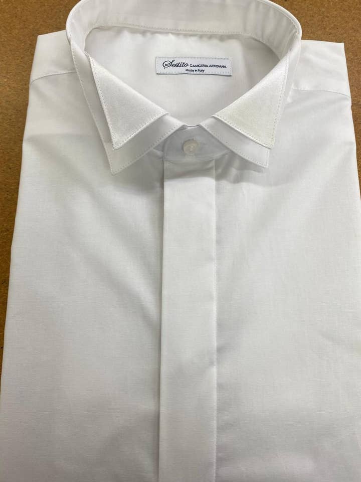 Handmade Men's Dress Shirt for wholesale by Sestito Camicia Artigiana