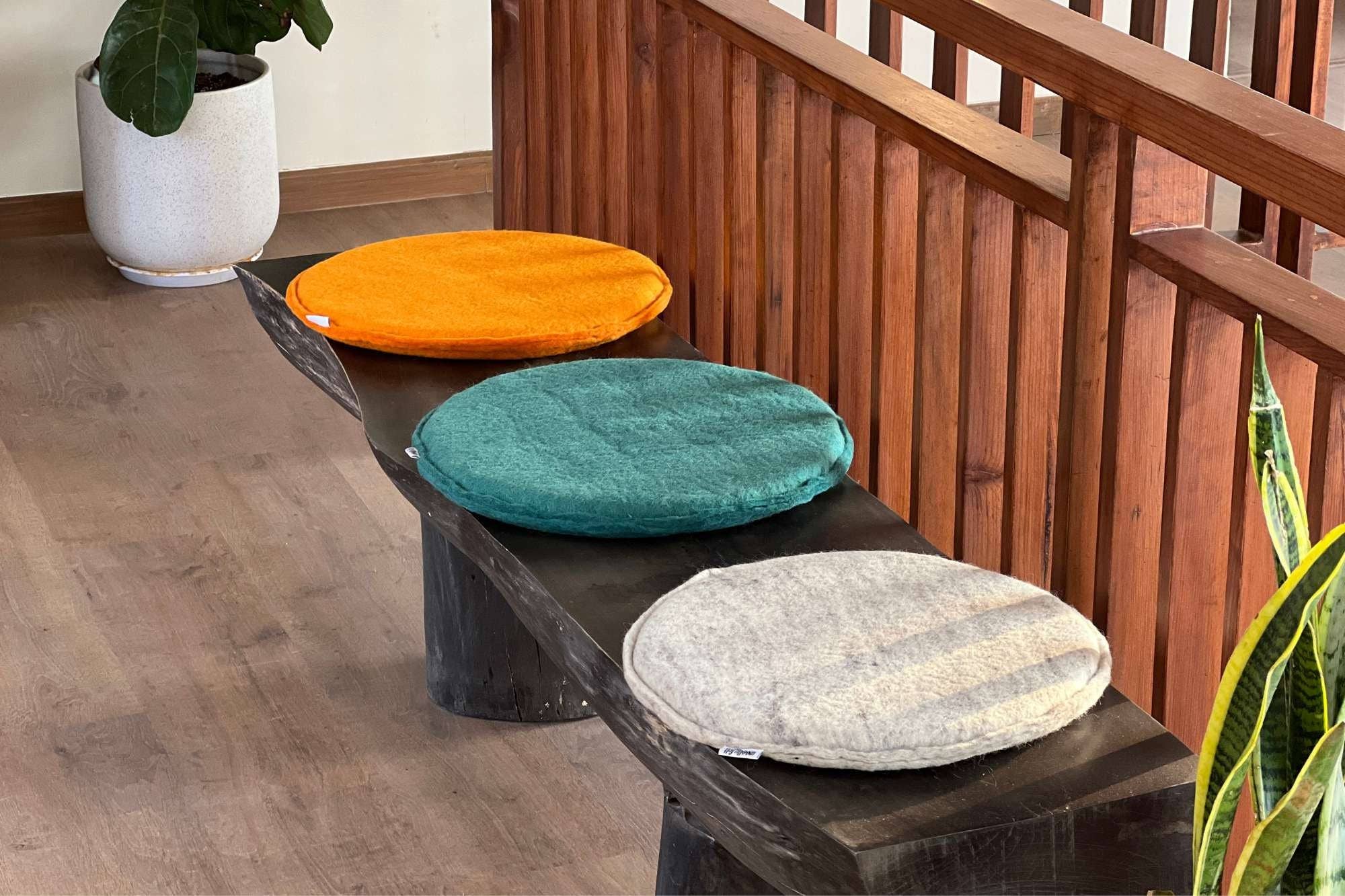 Woollyfelt - Wholesale Chair Cushion - Handmade Pure Wool Felt Seat Cushion for Chairs and Benches