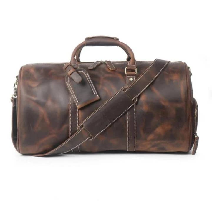 Steel Horse Leather - Wholesale Weekender Bag - Unisex - The Dagny Weekender | Large Leather Duffle Bag1
