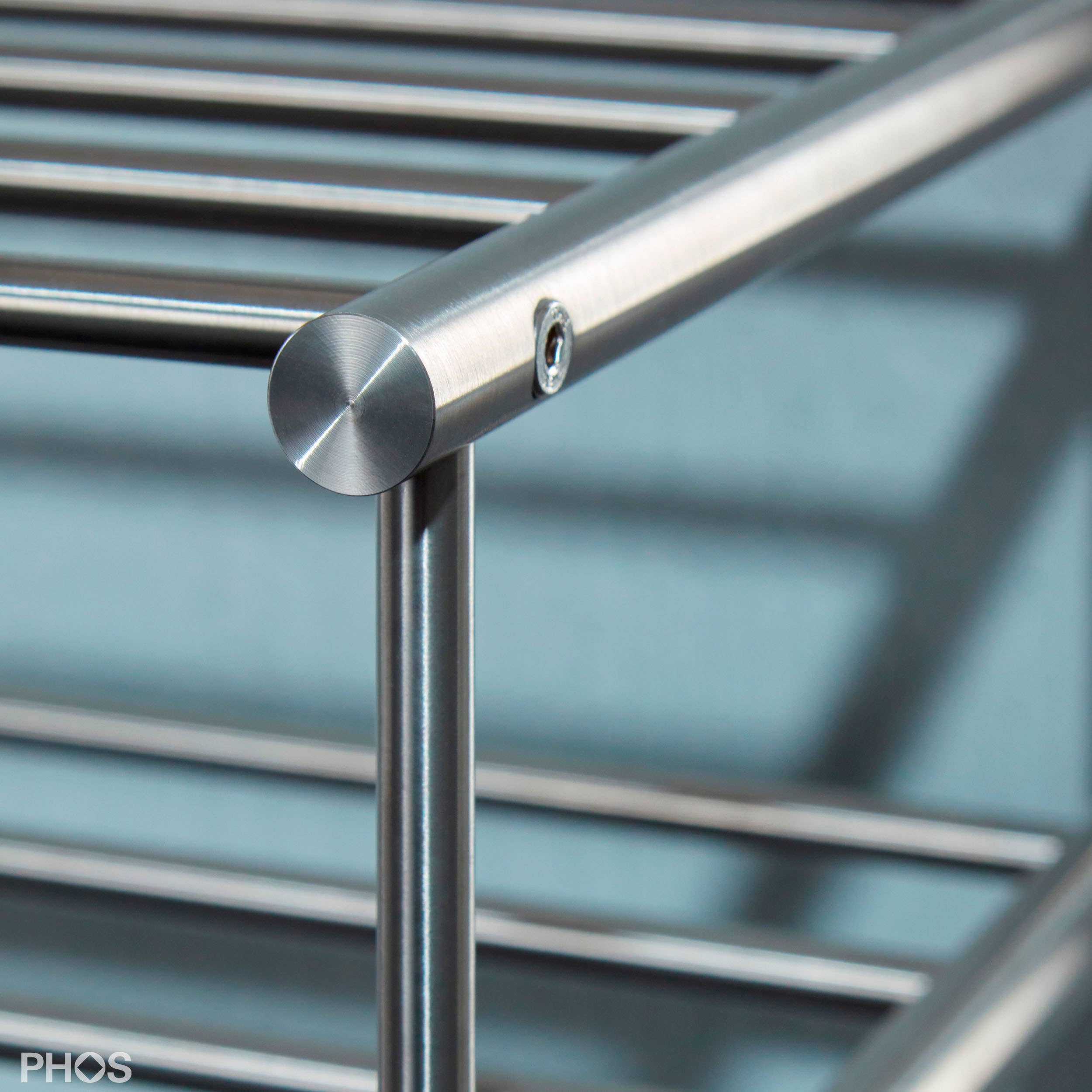 PHOS Design GmbH - Wholesale Shoe Rack - Narrow high shoe racks made of solid stainless steel, free-standing8