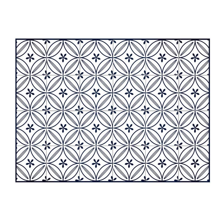 Grace FloorFlat | Navy - Premium Vinyl Mat for wholesale by Carolina Creekhouse