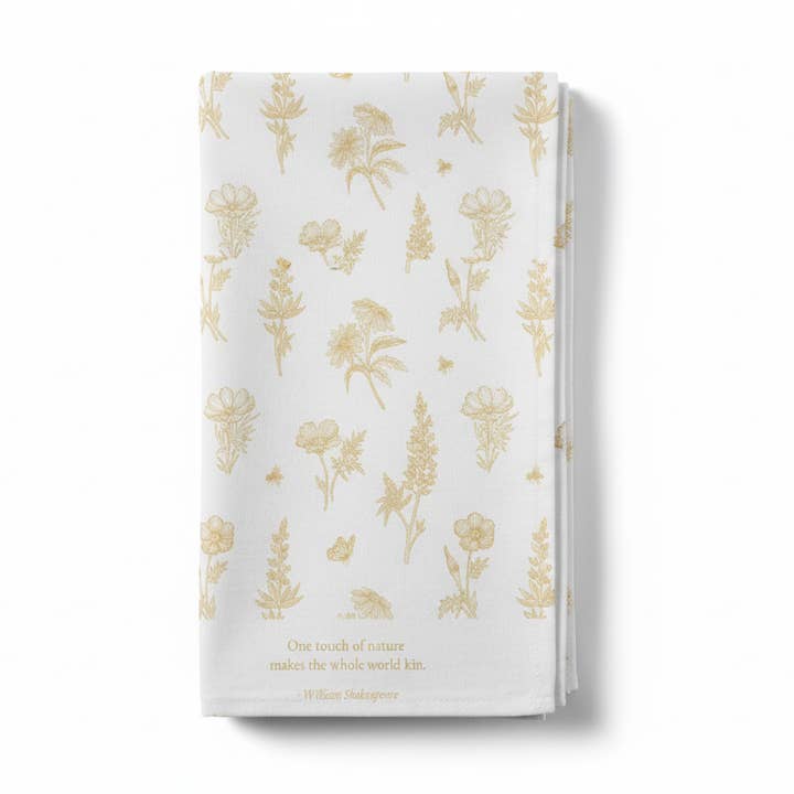 Flowers Tea Towel for wholesale by Trouvaille Global