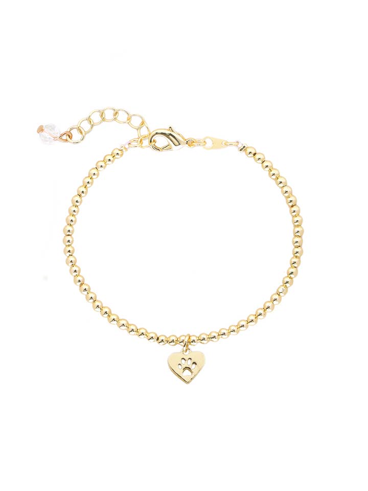Bracelet à breloques en forme de patte de chien - GF pour la vente par Zoey Simmons