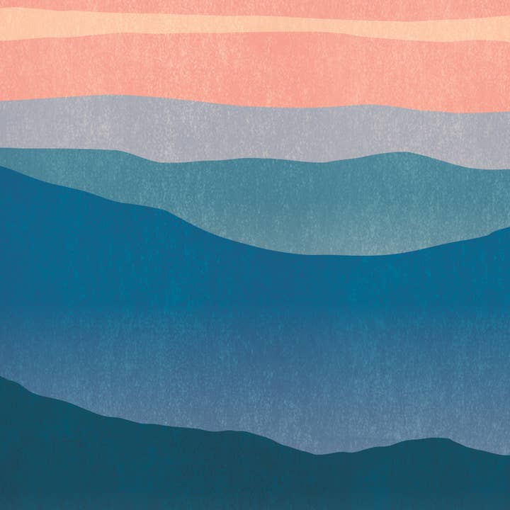 Red Robot Design & Illustration - Wholesale Art Print - North Carolina Modern Blowing Rock Print Poster Wall Decor3