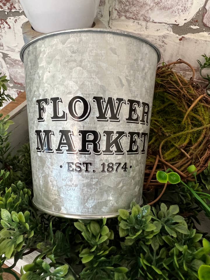 Metal flower container, flower holder,
Plant pot for wholesale by Grace company