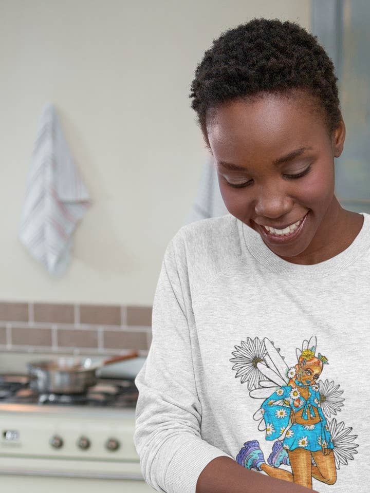 Flower Fairy Sweatshirt for wholesale by D. Ridley Designs