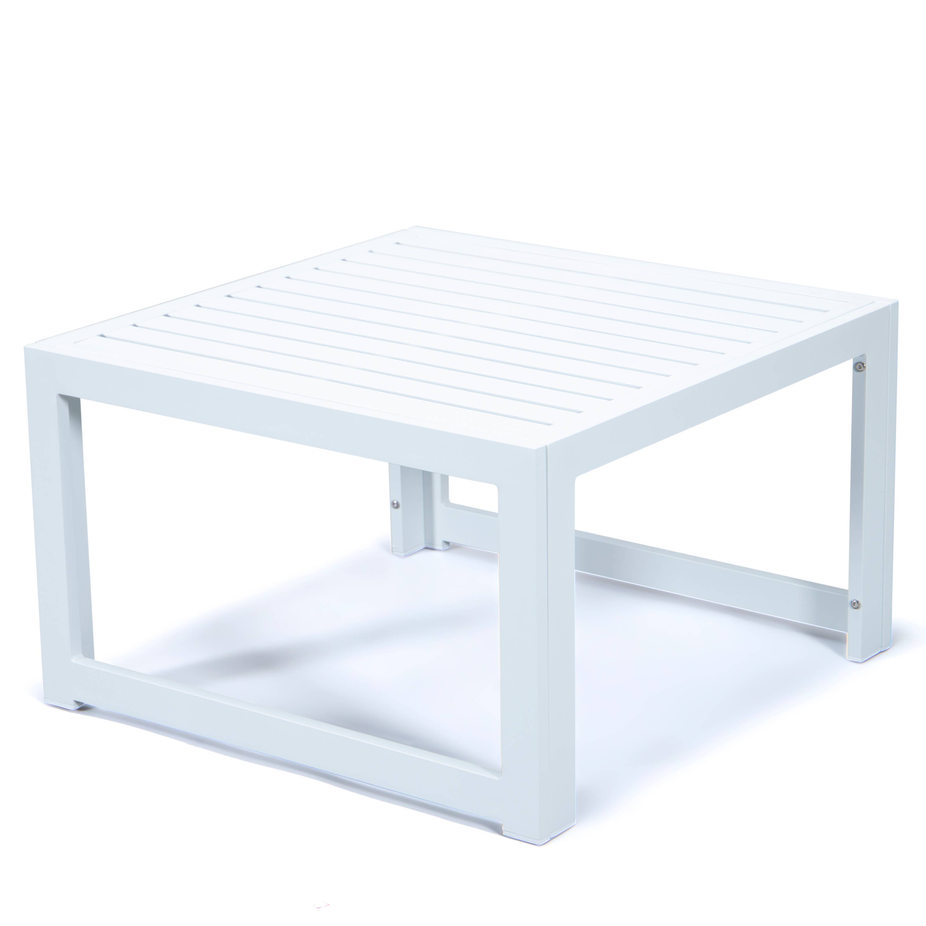 LeisureMod - Wholesale Patio Table - Chelsea Aluminum Patio Coffee Table10