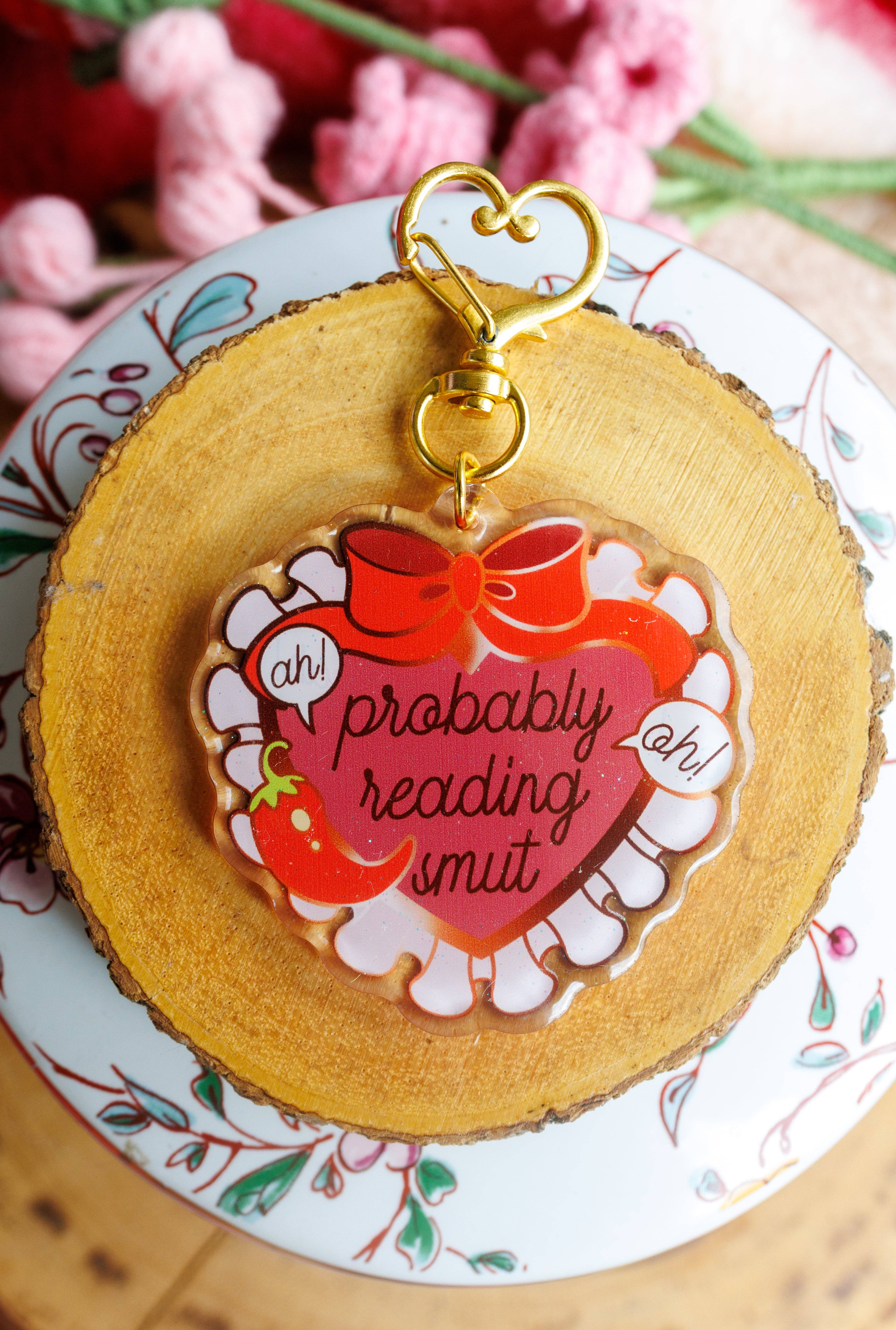 Pinstory - Wholesale Keychain - Women's - "Probably Reading Smut" Keychain/Kindle Charm1