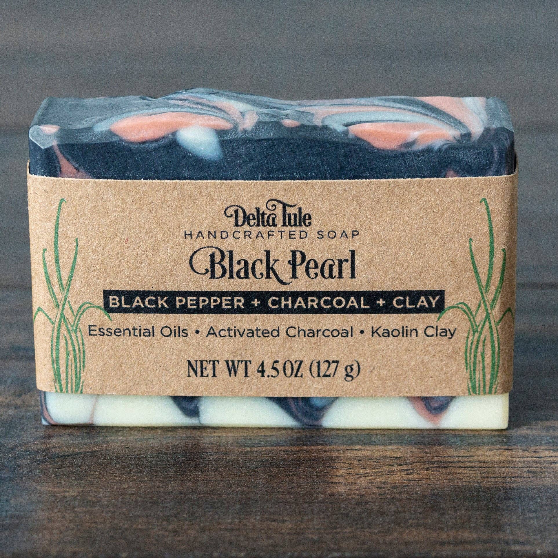 Delta Tule - Wholesale Bar Soap - Black Pearl // Charcoal + Rose Clay Soap12