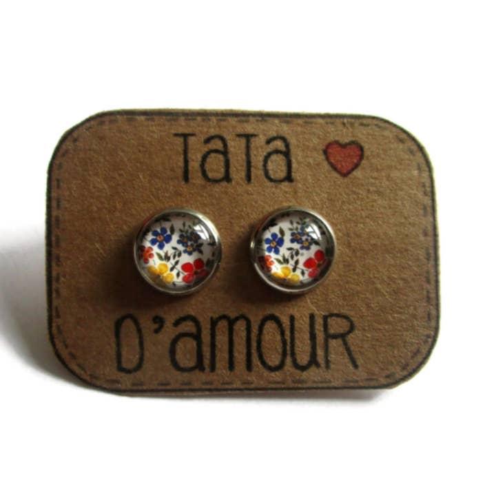 Dans l'Air du Temps Bijoux - Wholesale Stud/Post Earrings - Tata d'Amour Earrings4