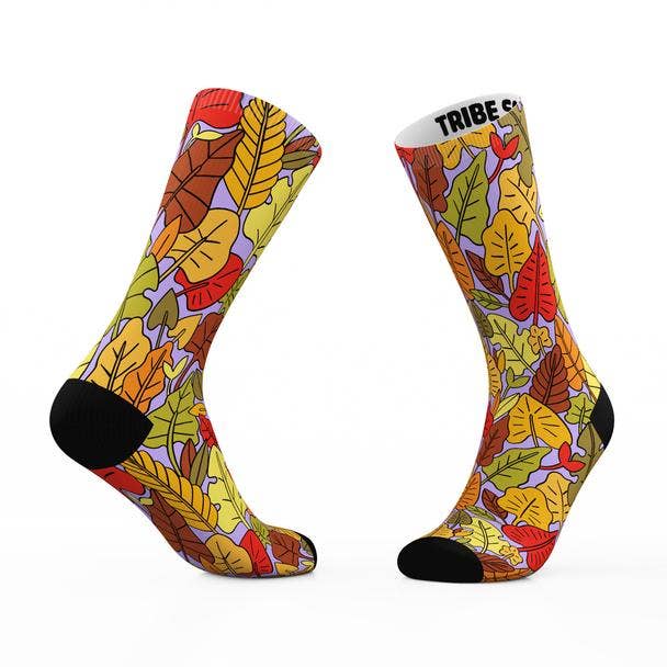 Autumn Leaves Socks for wholesale by Tribe Socks