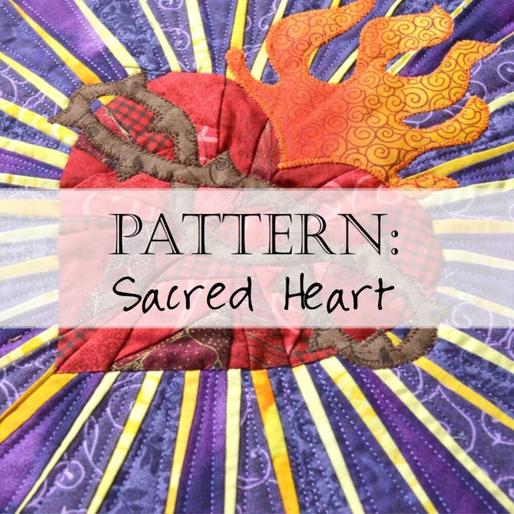 Quilt Pattern: Sacred Heart of Jesus for wholesale by Faith and Fabric